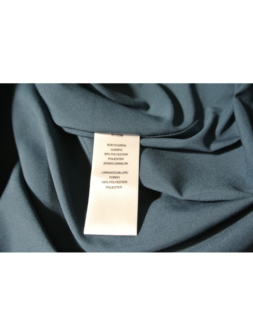 New, Kay Unger Mariah Crinkle Pleated Gown in Navy Sz 18 #LD420 - Picture 8 of 9